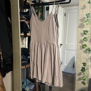 Cute grey backless romper from Garage